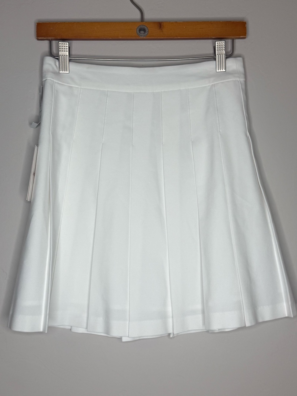 Aritzia Sunday best olive mini pleated skirt in white nwt size 4 - Picture 2 of 7